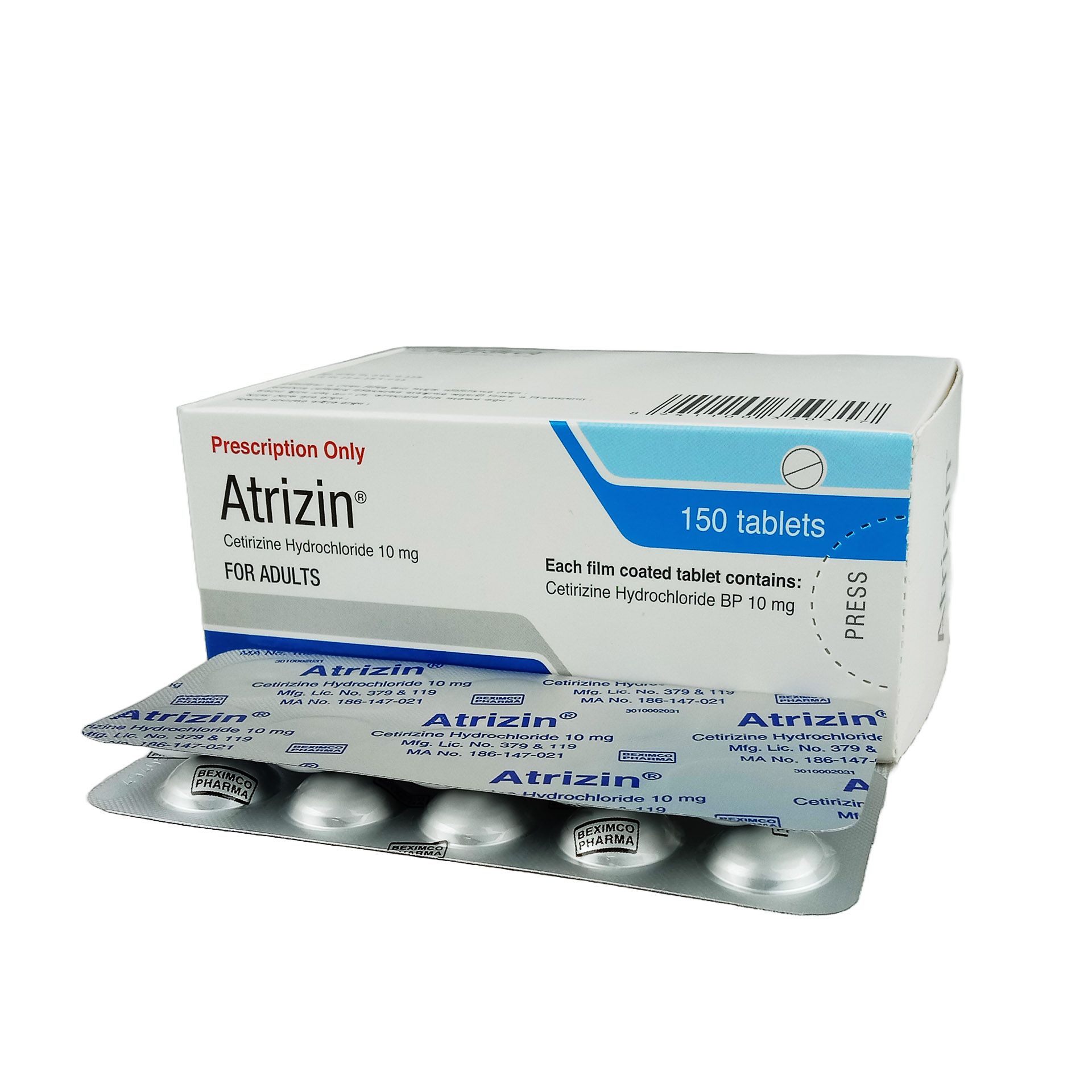 Atrizin 10 Tablet - (10mg)