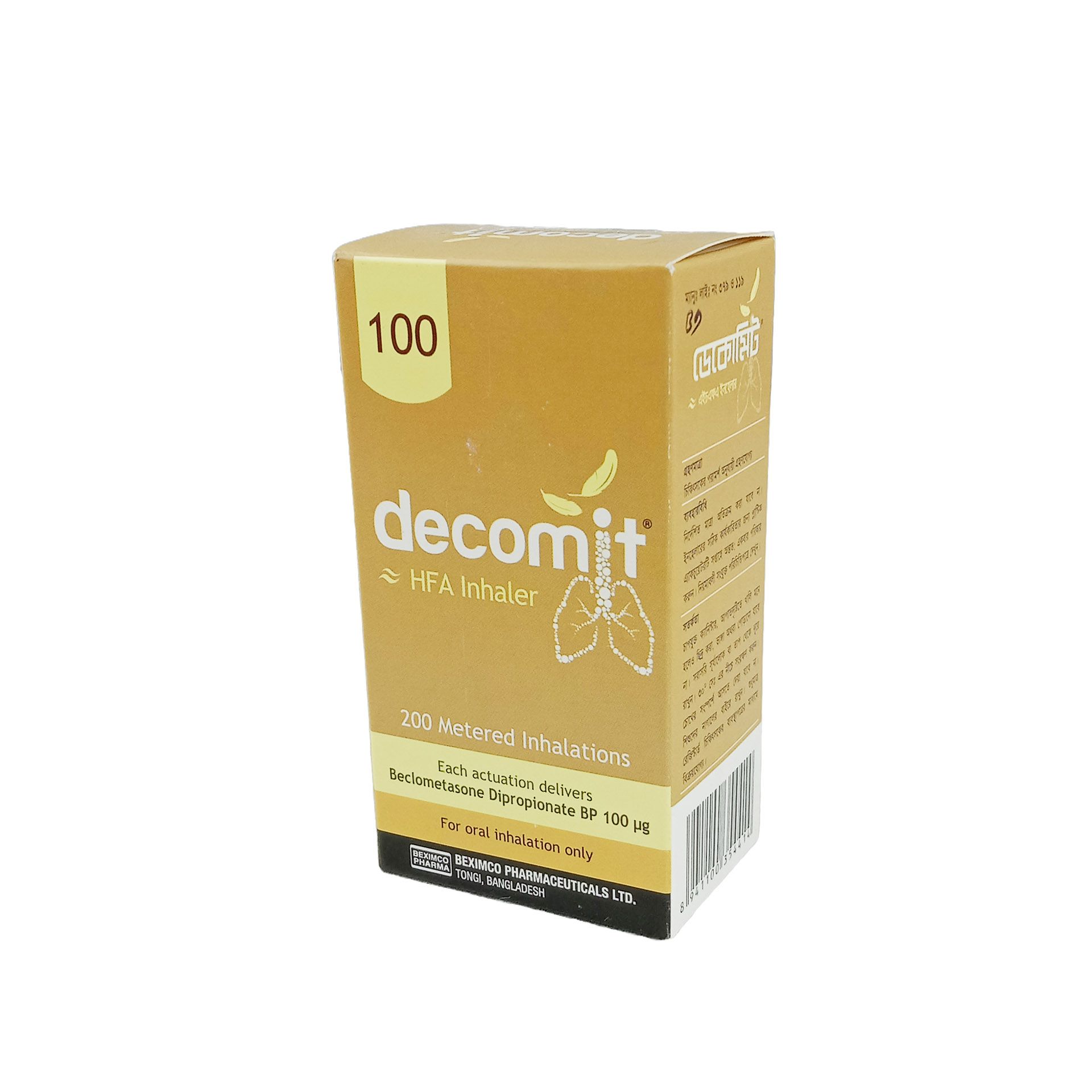 Decomit-100 HFA Inhaler - (100mcg/Puff)