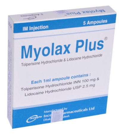 Myolax Plus Injection Injection - (2.5mg+100mg)