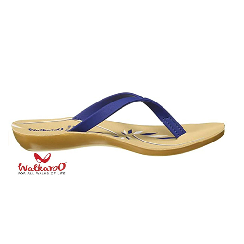 WALKAROO WOMEN'S FASHIONABLE AND CONFORTABLE BLUE SANDAL