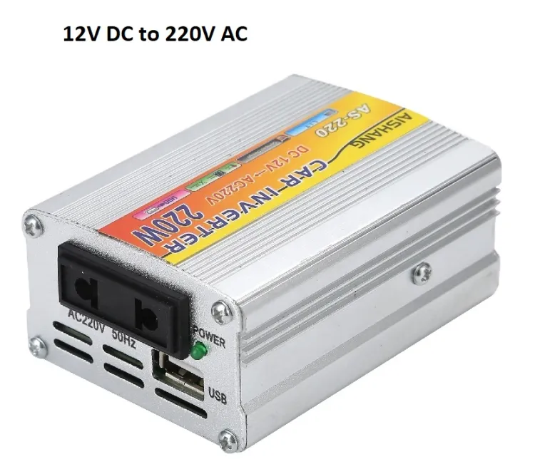 Power Inverter- 180W (12V DC TO 230V AC Converter)