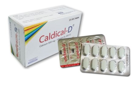 Caldical-D Tablet - (500mg+200IU)